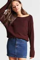 Forever21 Ribbed Boat Neck Sweater
