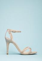 Forever21 Glittered Ankle-strap Stiletto Sandals
