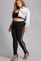 Forever21 Plus Size Ladder Cutout Jeans