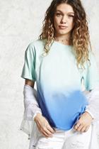 Forever21 Ombre Dolphin Hem Tee