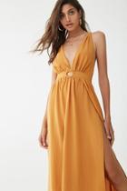 Forever21 Plunging O-ring Maxi Dress
