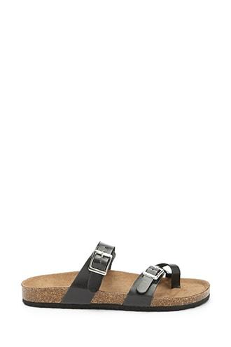 Forever21 Crisscross-toe Faux Leather Sandals