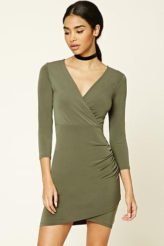 Forever21 Surplice Front Bodycon Dress