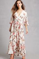 Forever21 Floral Lace Trim Maxi Dress