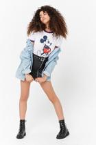 Forever21 Mickey Mouse Graphic Ringer Tee