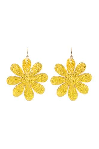 Forever21 Glitter Floral Earrings