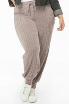 Forever21 Plus Size Mina Lisa Marled Ribbed Knit Joggers