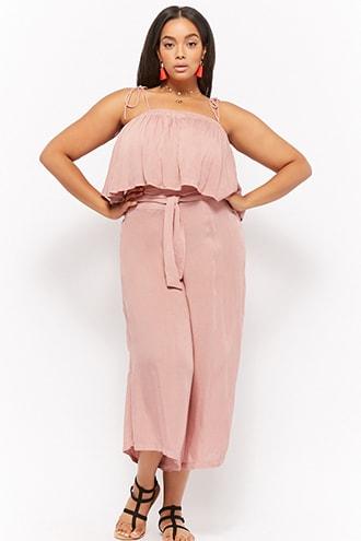 Forever21 Plus Size Boho Me Wide-leg Ankle Pants