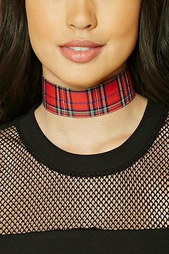 Forever21 Plaid Choker