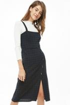 Forever21 Grid Print Midi Dress
