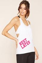 Forever21 Women's  Active Rest Later Graphic Tank