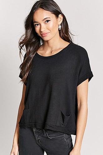 Forever21 Ribbed Pocket Tee