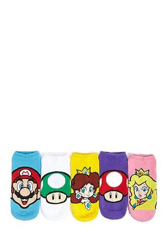 Forever21 Super Mario Ankle Socks - 5 Pack