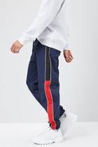 Forever21 Colorblock Piped-trim Joggers