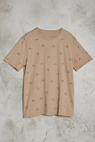 Forever21 Tiger Print Tee