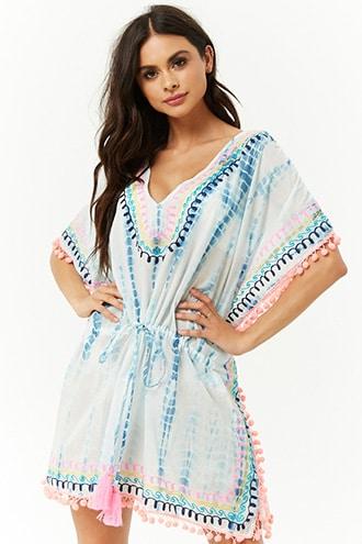 Forever21 America & Beyond Kaftan Swim Cover-up