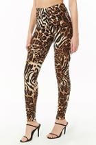 Forever21 Ruched Leopard Print Pants
