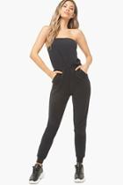 Forever21 French Terry Tube Jogger Jumpsuit