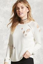 Forever21 Contemporary Distressed Sweater