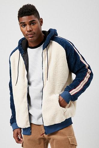 Forever21 Drill Clothing Colorblock Sherpa Jacket