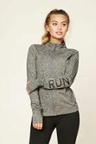 Forever21 Active Marled Knit Run Jacket