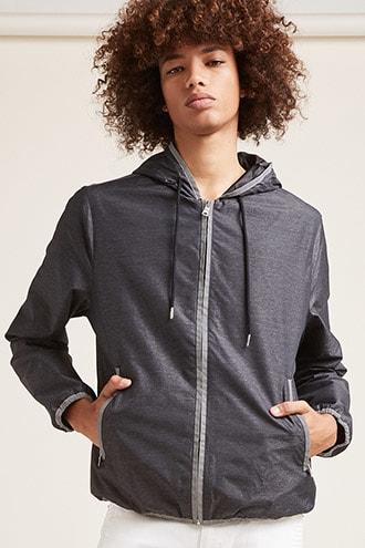 Forever21 Hooded Zip-up Windbreaker