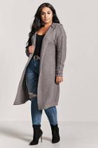 Forever21 Plus Size Hooded Open-front Cardigan