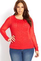 Forever21 Plus Size Mixed Knit Sweater