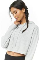 Forever21 Active Cropped Fleece Hoodie