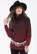 Forever21 Marled Ombr&eacute; Turtleneck Sweater