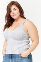 Forever21 Plus Size Metallic Ribbed Knit Top