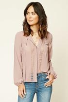 Forever21 Lace Panel Top