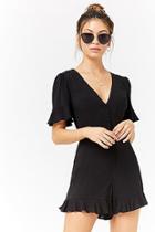 Forever21 Woven Button-front Romper
