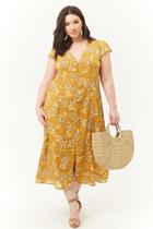 Forever21 Plus Size Floral Print Midi Dress