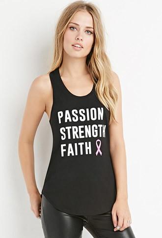 Forever21 Passion Strength Faith Tank