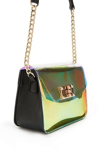 Forever21 Faux Leather Curb Chain Crossbody