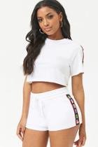Forever21 World Flags Drawstring Shorts
