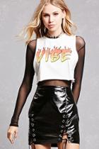 Forever21 Vibe Graphic Cropped Tee