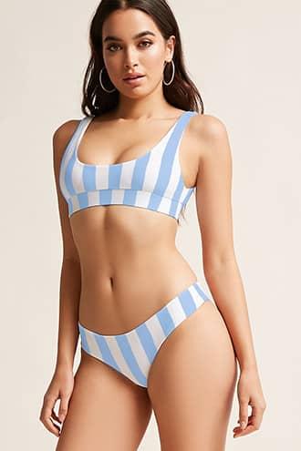 Forever21 Kulani Kinis Striped Bikini Bottom