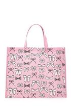 Forever21 Bow Print Eco Shopper Tote
