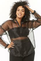 Forever21 Plus Size Sheer Anorak