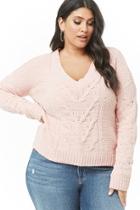 Forever21 Plus Size Cable-knit Chenille Sweater