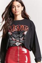 Forever21 Misfits Graphic Cropped Tee