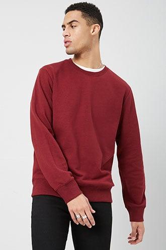 Forever21 Crew Neck Fleece Sweatshirt