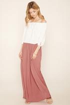 Love21 Women's  Contemporary Satin Maxi Skirt