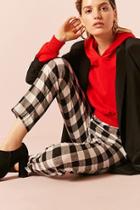 Forever21 Checkered High-rise Pants