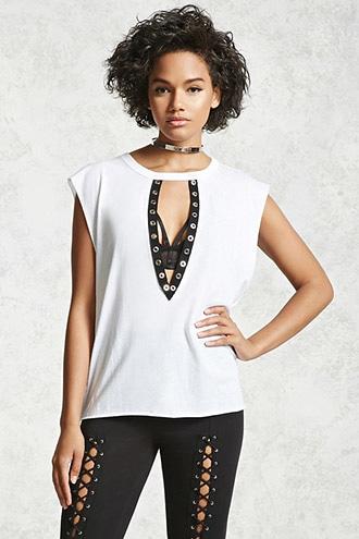 Forever21 Plunging Cutout Top