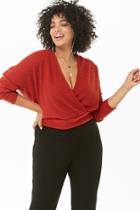 Forever21 Plus Size Brushed Surplice Top