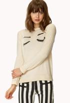 Forever21 Mysterious Eyes Sweater