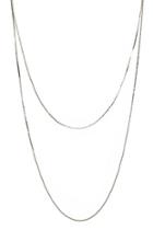 Forever21 Silver Chain Layered Necklace